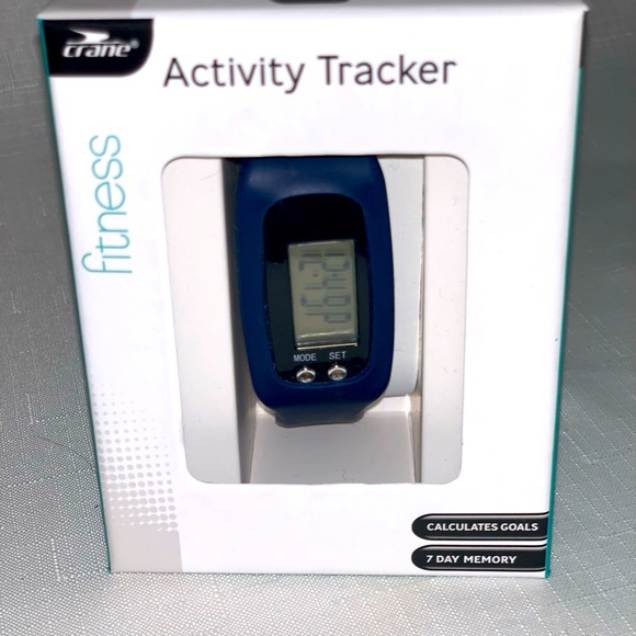 CRANE Activity Tracker Fitness Watch Blue Step Counter Calories Exercise Weight - Picture 3 of 9